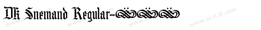 DK Snemand Regular字体转换